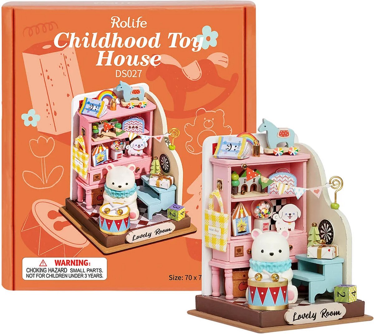 Robotime Childhood Toy House | DIY miniatuurhuisje | Dollhouse Box Theater | DS027
